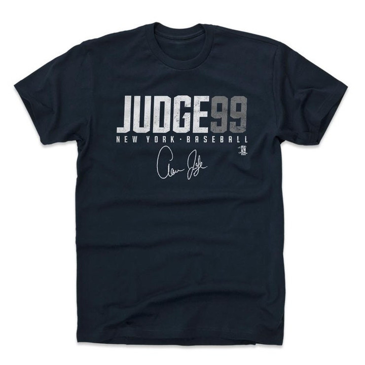 Aaron Judge Mens Cotton T shirt   New York Y Baseball Aaron Judge Judge99 W Wht