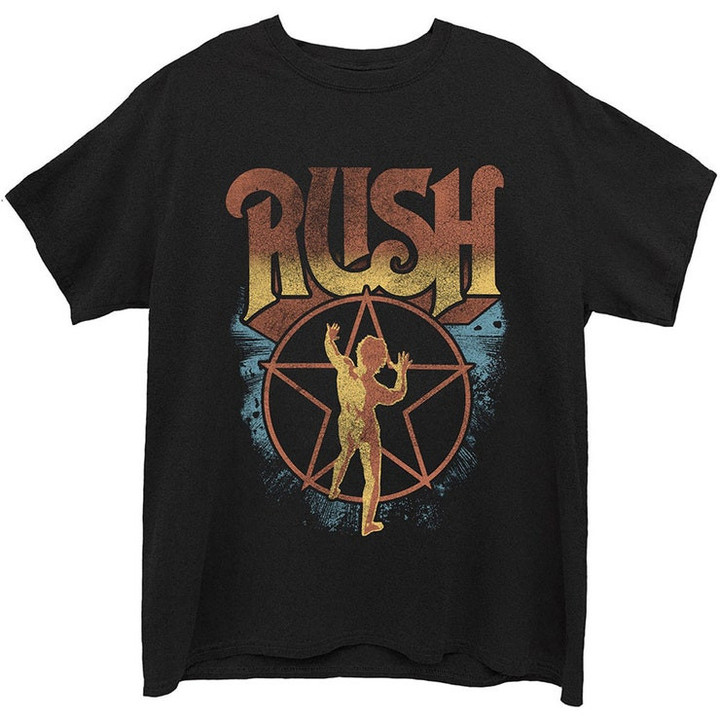 Rush Starman Neil Peart Geddy Lee Alex Lifeson Official Tee T Shirt Mens Unisex