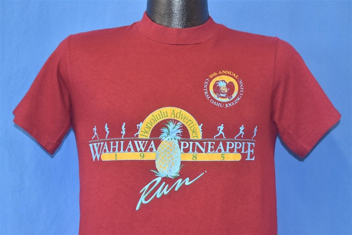 80s Wahiawa Pineapple Run 1985 Honolulu Hawaii t shirt Small