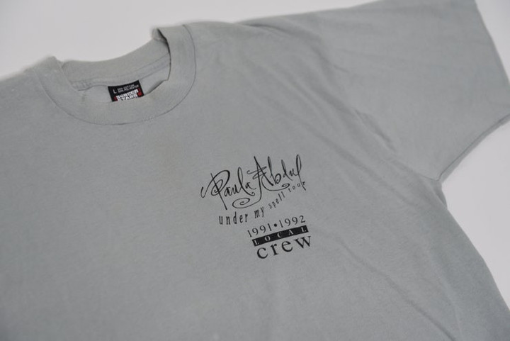 Way Rad Vintage 91 92 Paula Abdul Under My Spell Tour Crew T Shirt