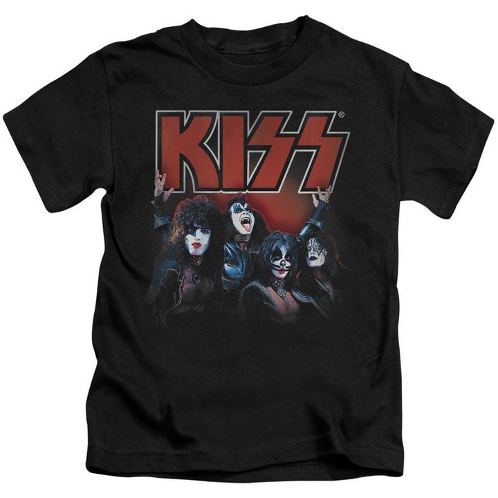 Kiss   Juvenile Kids T shirt ages 4 7   Short Sleeve Juvenile T shirt Tee   Kings    Licensed   Size 4 5 6 7