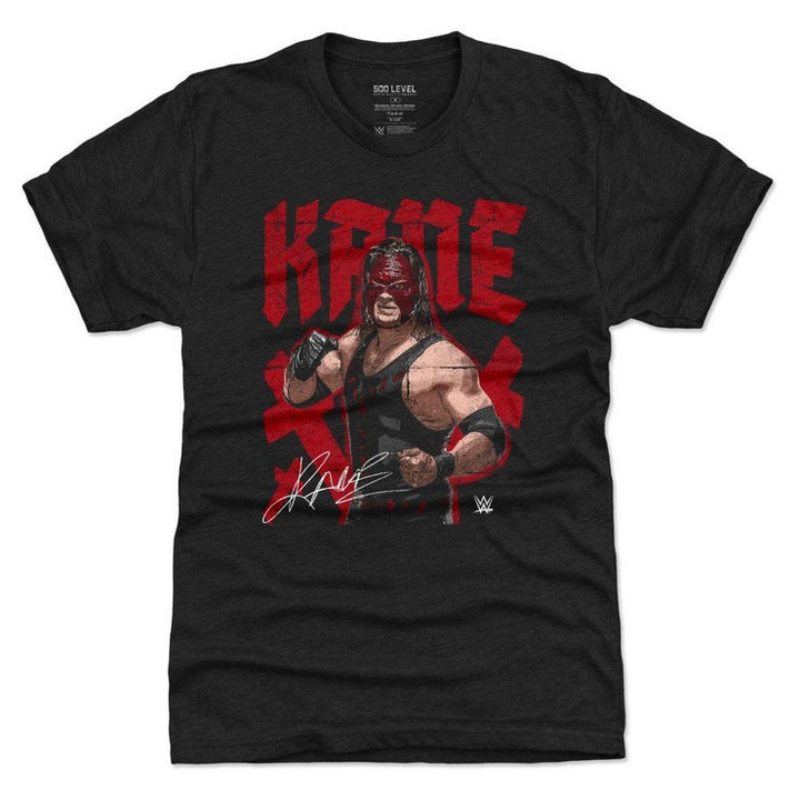 Kane Mens Premium T Shirt   Superstars WWE Kane Stance WHT