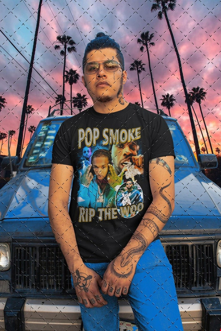 POP SMOKE   Rip the woo T shirt