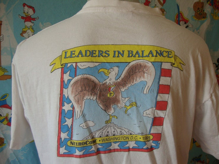 Vintage 90s Leaders in Balance Eagle Neurocom T Shirt Size XL