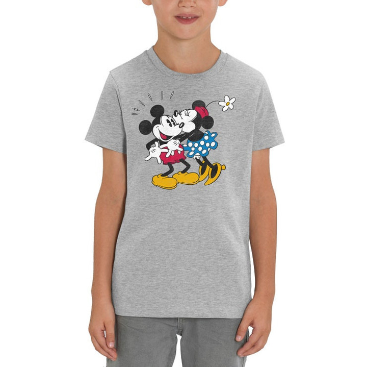 Minnie and Mickey Kisses Childrens Unisex T Shirt