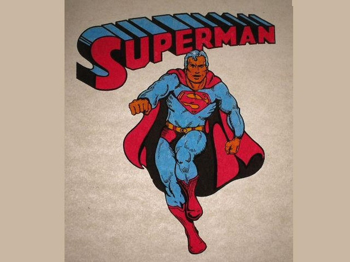 Vintage Superman Tshirt Transfer