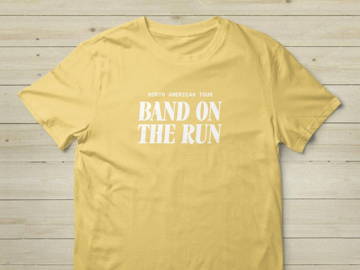 Band on the Run T Shirt vintage band rock and roll band rock music