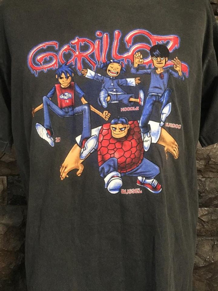 GORILLAZ Vintage Bootleg T shirt Large size