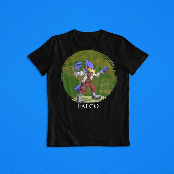 Falco Lombardi Super Smash Bros Custom T Shirt Unisex Mens  Womens Clothing Gamer Shirt Vintage Clothing Video Game Tops Smash Ultimate