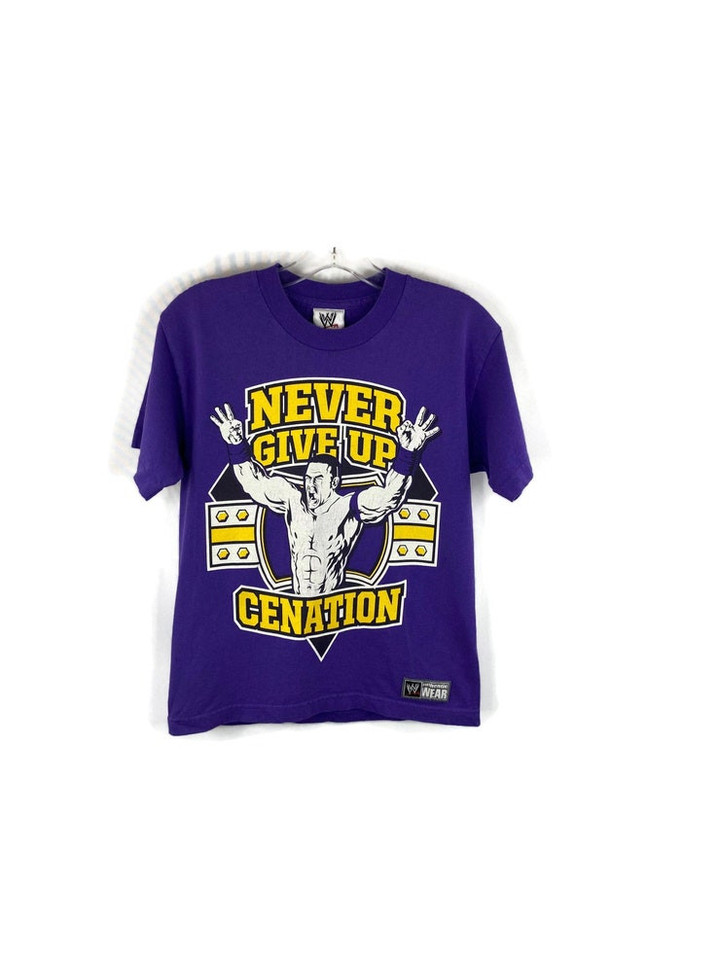 Never Give Up Youth Wrestling T Shirt Size M