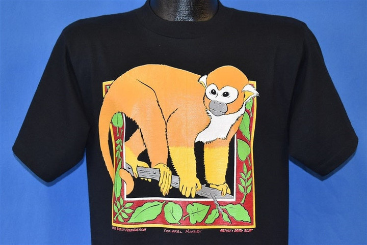 90s Monkey Rainforest Rescue Campaign t shirt Medium