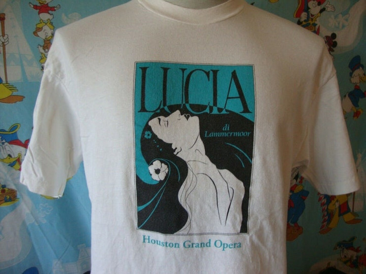 Vintage 90s Lucia Di Lammermoor Houston Opera T Shirt L