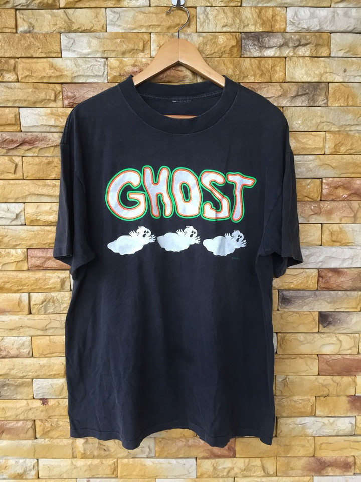 Vintage ghost spell out shirt large size