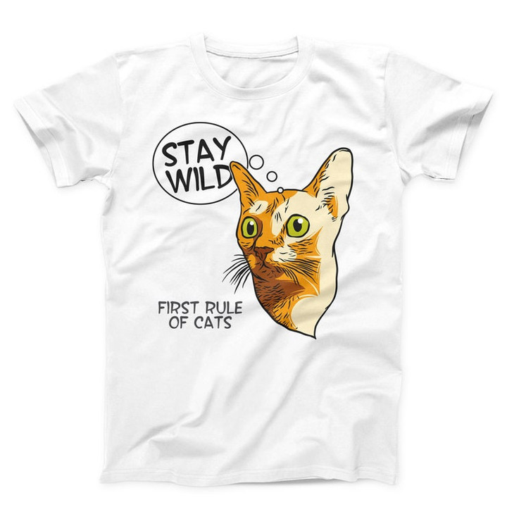 Stay Wild Dog Unisex T shirt Graphic Creative Tee Funny Shirt Women and Men T shirt Best Shirt Friends Gift T shirt Horror T shirt