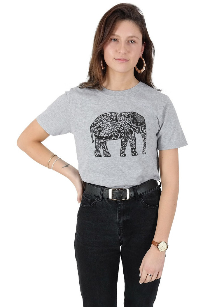 Large Boho Elephant T shirt Top Shirt Tee Fashion Bohemian Summer Festival Gypsy