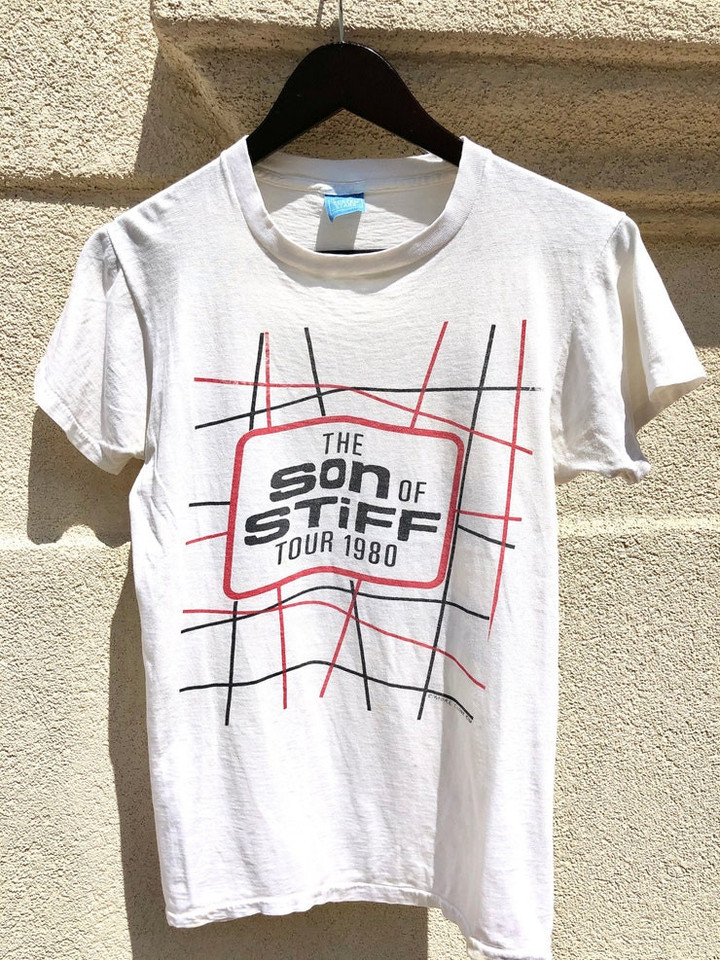 Rare Vintage 1980 The Son of Stiff Tour Punk Rock T shirt