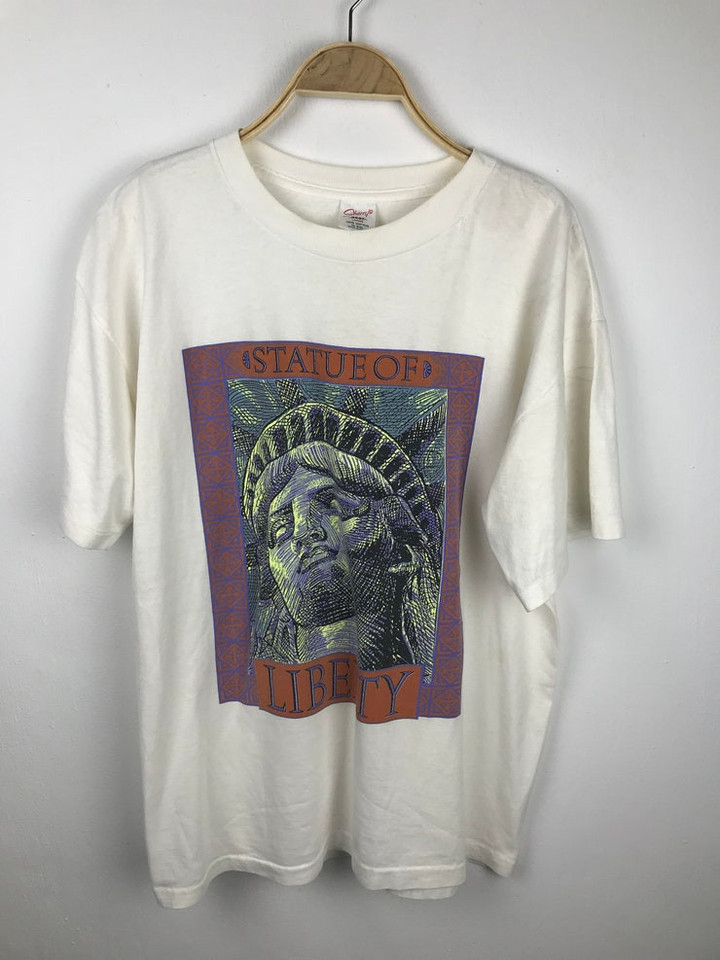statue of liberty shirt large size Made in USA