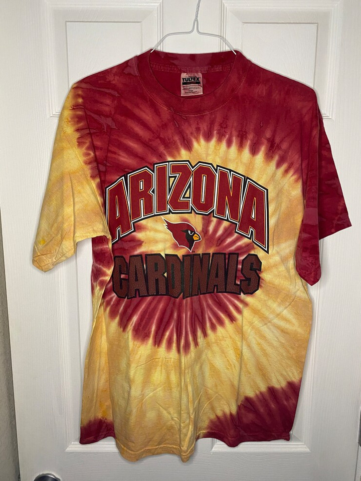 Vintage 90s Arizona Cardinals tie dye t shirt