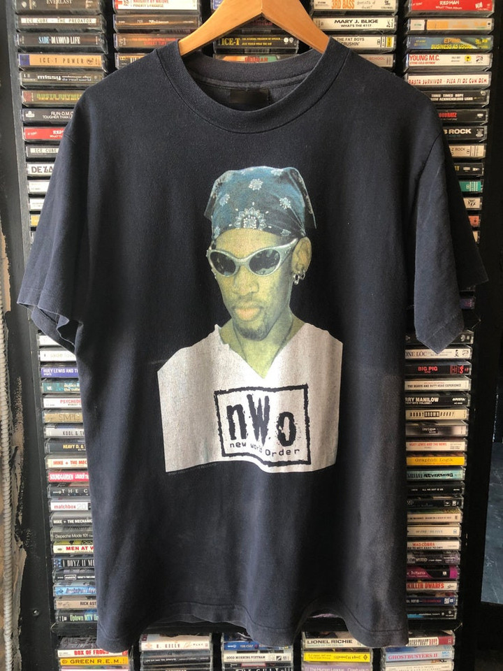 1996 Dennis Rodman nWo Vintage t shirt Large