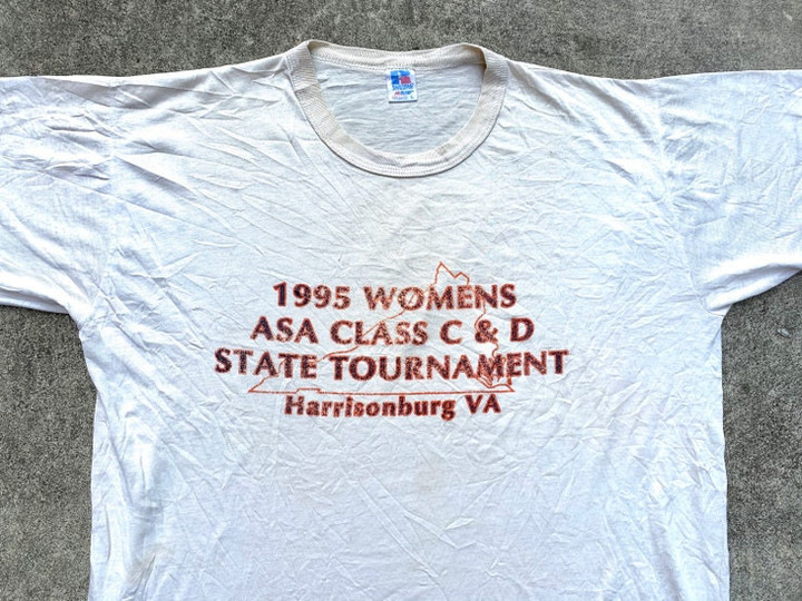 Vintage 90s womens asa class cd state tournament T Shirt size L