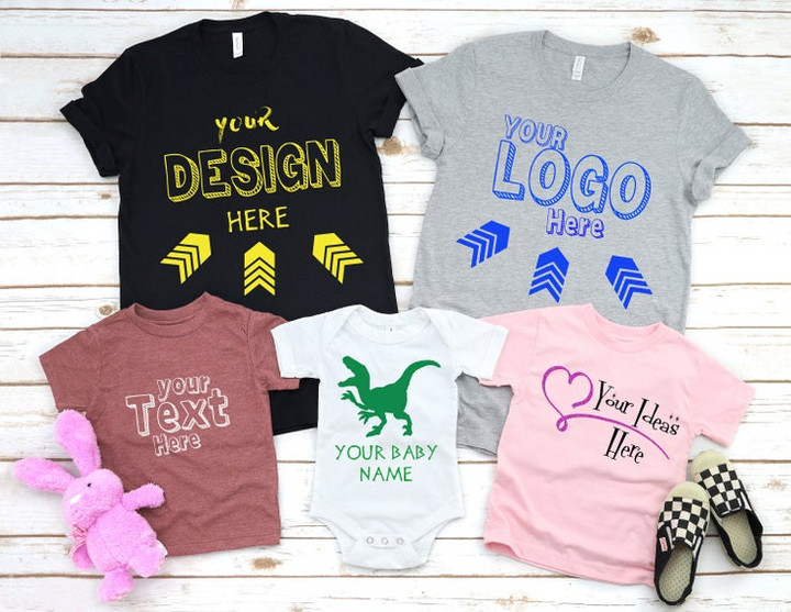 Personalized T Shirt Add Your Own Text Custom T shirt Customized T Shirts Custom Shirt Custom Text on Shirt Custom Family T Shirt