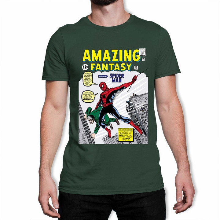 Spiderman Amazing Fantasy Comic Book Mens T Shirt