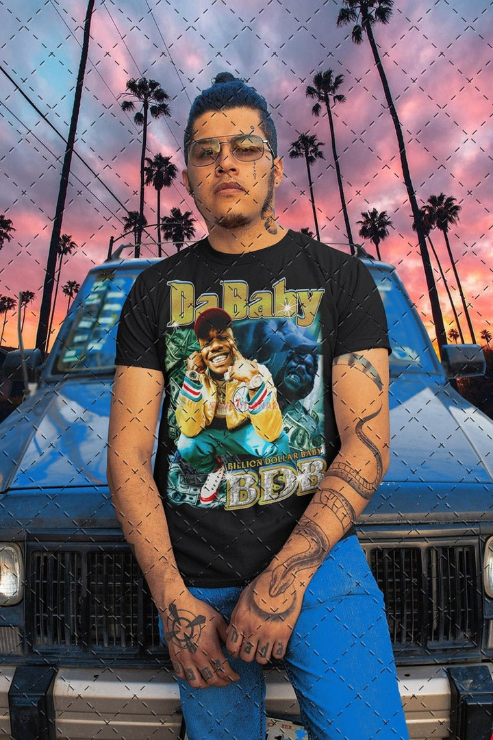 DaBaby Rapper Vintage 90s T Shirt Hip Hop Rap Tour Unisex Tee Shirt
