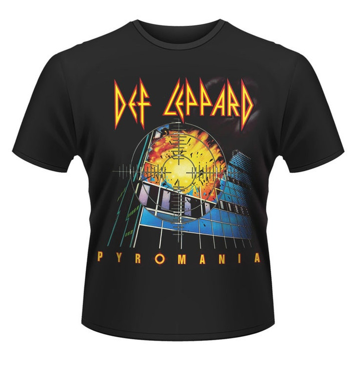 Def Leppard Pyromania Rock Heavy Metal Official Tee T Shirt Mens Unisex