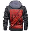 Essendon Bombers Indigenous Red Version - Football Team Zipper Leather Jacket | Rugbylife.co

