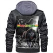 Penrith Panthers Indigenous Black - Rugby Team Zipper Leather Jacket | Rugbylife.co
