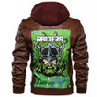Canberra Raiders Indigenous New - Rugby Team Zipper Leather Jacket | Rugbylife.co
