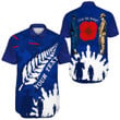 (Custom) Australia Anzac Camouflage Mix Fern Short Sleeve Shirt | Rugbylife.co
