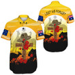 Anzac Day Lest We Forget Animal Short Sleeve Shirt | Rugbylife.co
