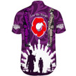 Rugbylife Clothing - New Zealand Anzac Walking In The Sun Purple Short Sleeve Shirt