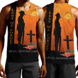 Rugbylife Clothing - Anzac Day Lest We Forget Soldier Standing Guard Men Tank Top | Rugbylife.co
