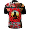 Anzac Day Lest We Forget Banner Polo Shirt