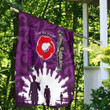 Rugbylife Flag - New Zealand Anzac Walking In The Sun Purple Flag