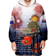 Anzac Day Remembrance Day Qoute Oodie Blanket Hoodie | Rugbylife.co
