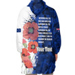 (Custom) Anzac Day Silhouette Soldier Oodie Blanket Hoodie | Rugbylife.co

