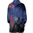 New Zealand Anzac Day Soldier & Poppy Camouflage Oodie Blanket Hoodie | Rugbylife.co
