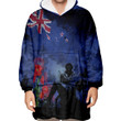 New Zealand Anzac Day Soldier & Poppy Camouflage Oodie Blanket Hoodie | Rugbylife.co
