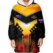 Australia Standing Guard Anzac Day Oodie Blanket Hoodie | Rugbylife.co

