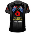 Rugbylife Clothing - (Custom) Anzac Remembrance Day Lest We Forget T-shirt