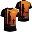 Anzac Day Lest We Forget Soldier Standing Guard T-shirt | Rugbylife.co
