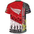 Rugbylife Clothing - (Custom) Australia Indigenous & New Zealand Maori Anzac (Red) T-shirt