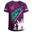 Rugbylife Clothing - New Zealand Anzac Walking In The Sun Purple T-shirt