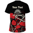 Rugbylife Clothing - (Custom) Anzac Day Camouflage Poppy & Barbed Wire T-shirt