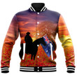 Rugbylife Clothing - Australia Lest We Forget Light Horse Silhouette Baseball Jacket