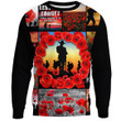 Rugbylife Clothing - Anzac Day Lest We Forget Banner.Sweatshirt