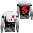 New Zealand Anzac Day Silhouette Soldier.Sweatshirt | Rugbylife.co
